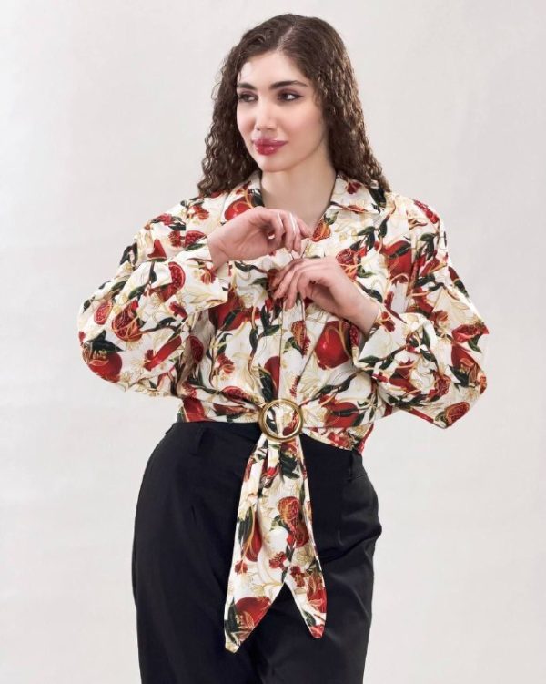 شومیز جلو دکمه